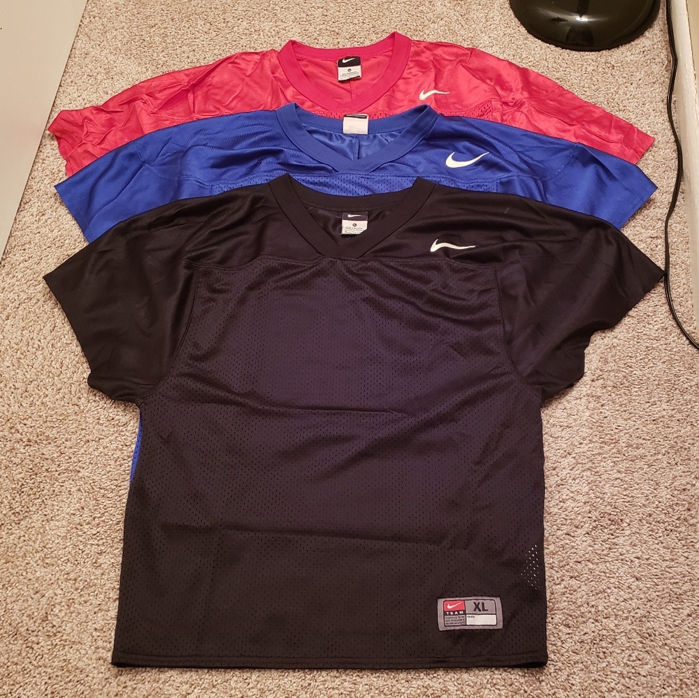 Bundle of 3 youth nike football jerseys